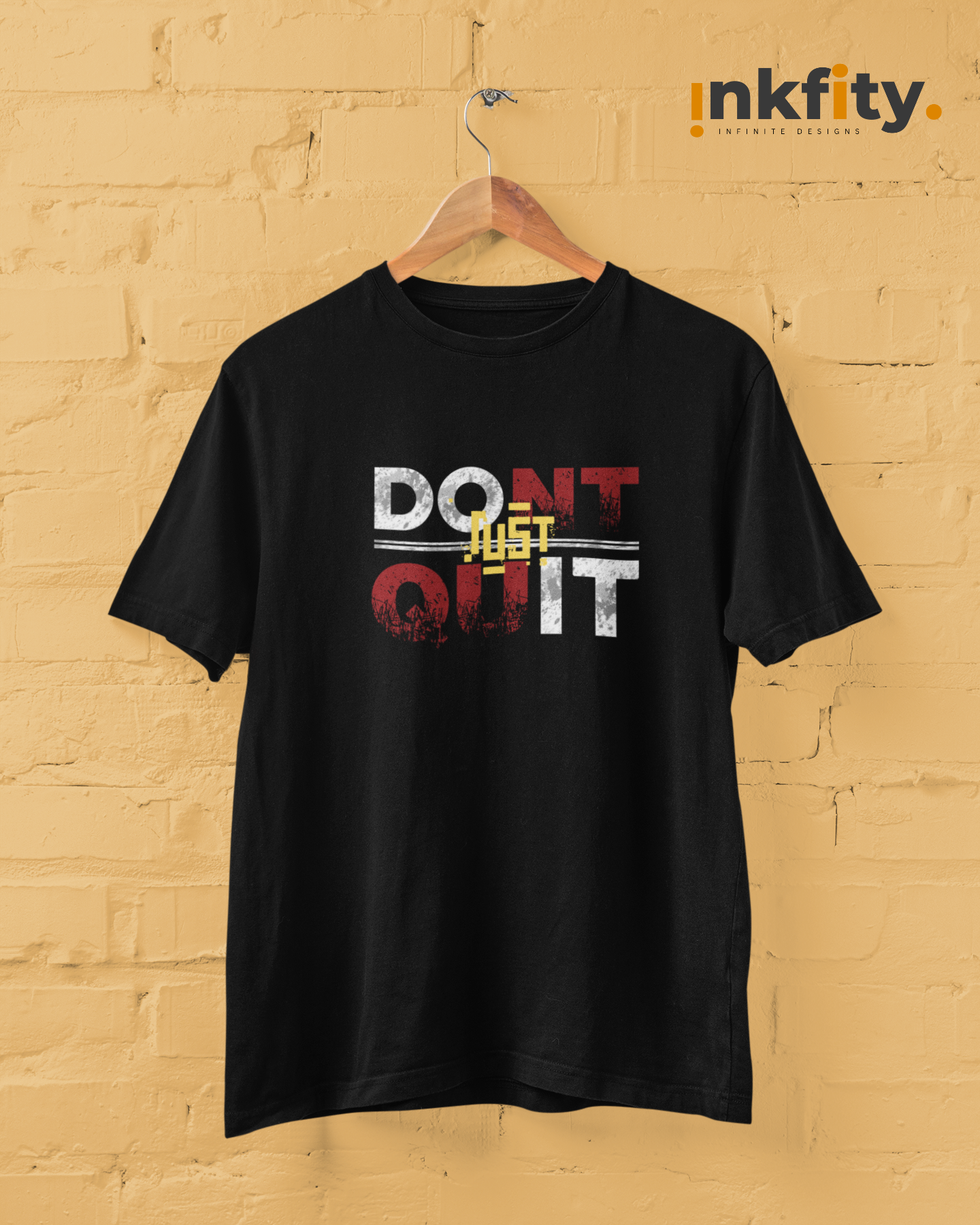 Inkfity Men's Motivational T-Shirt – "Just Do It" INKMTMOT005