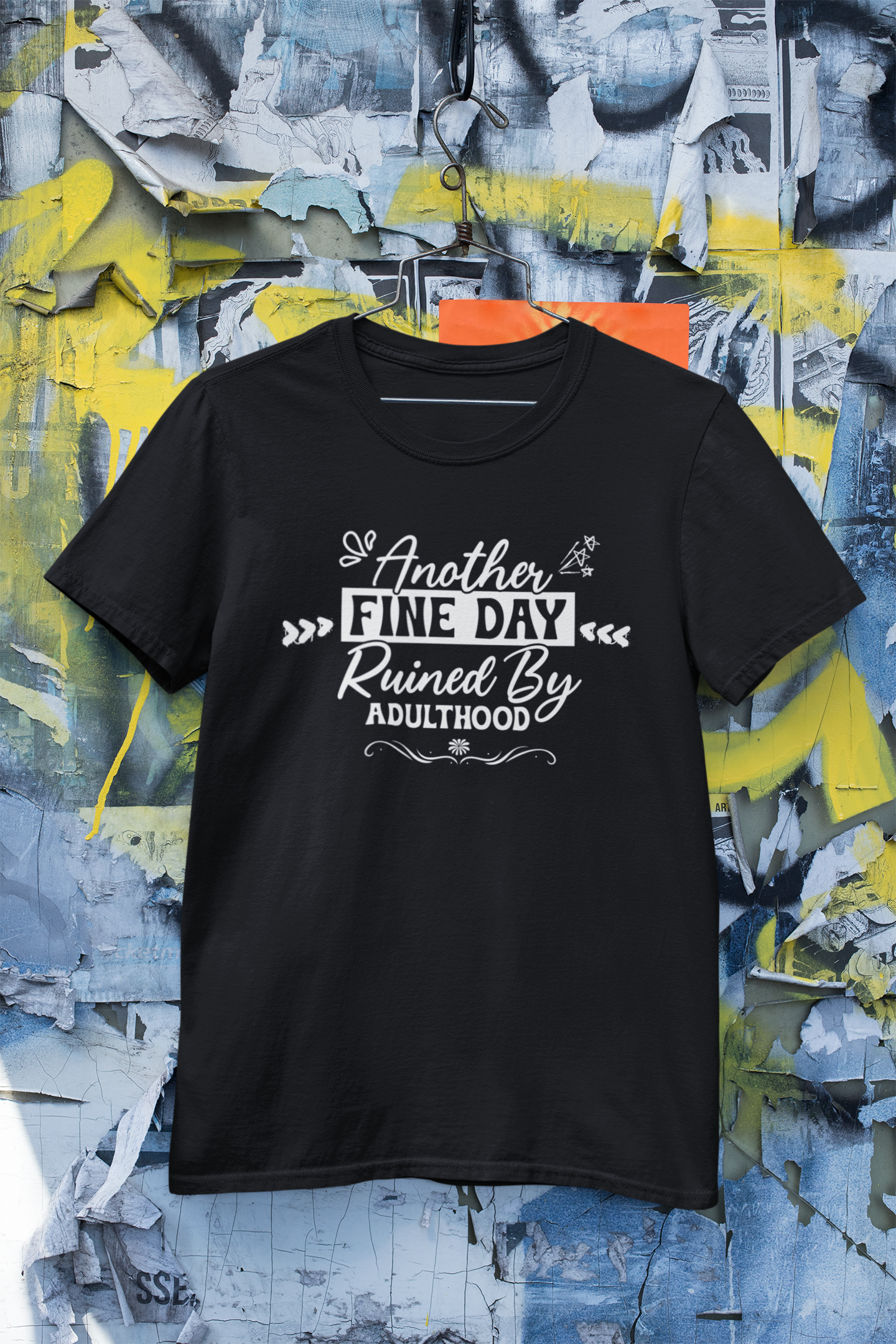 Short Sleeve T- shirt, Another Fine Day. "No Filter Needed – Sarcastic Quote T-Shirt by Inkfity"
