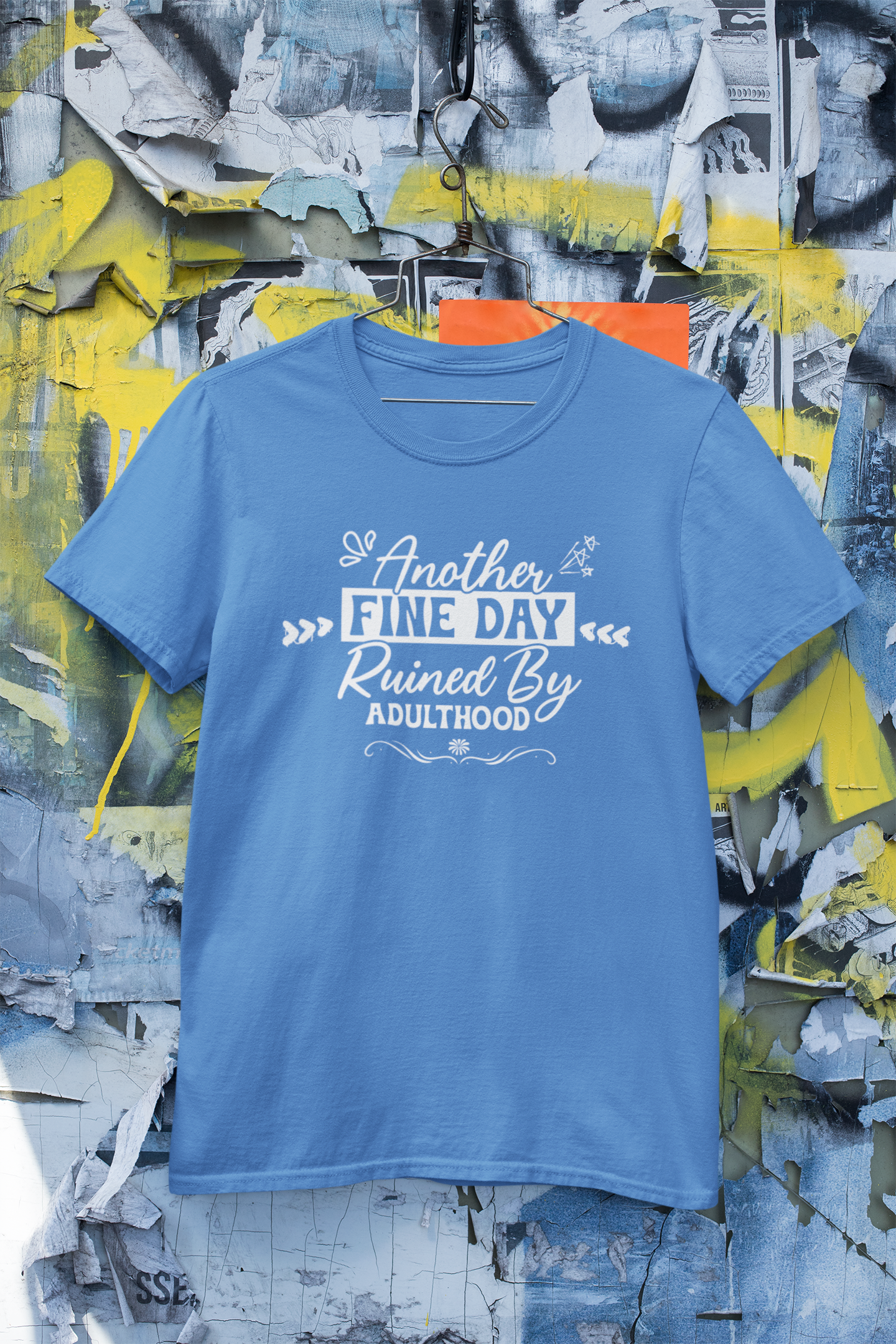 Short Sleeve T- shirt, Another Fine Day. "No Filter Needed – Sarcastic Quote T-Shirt by Inkfity"