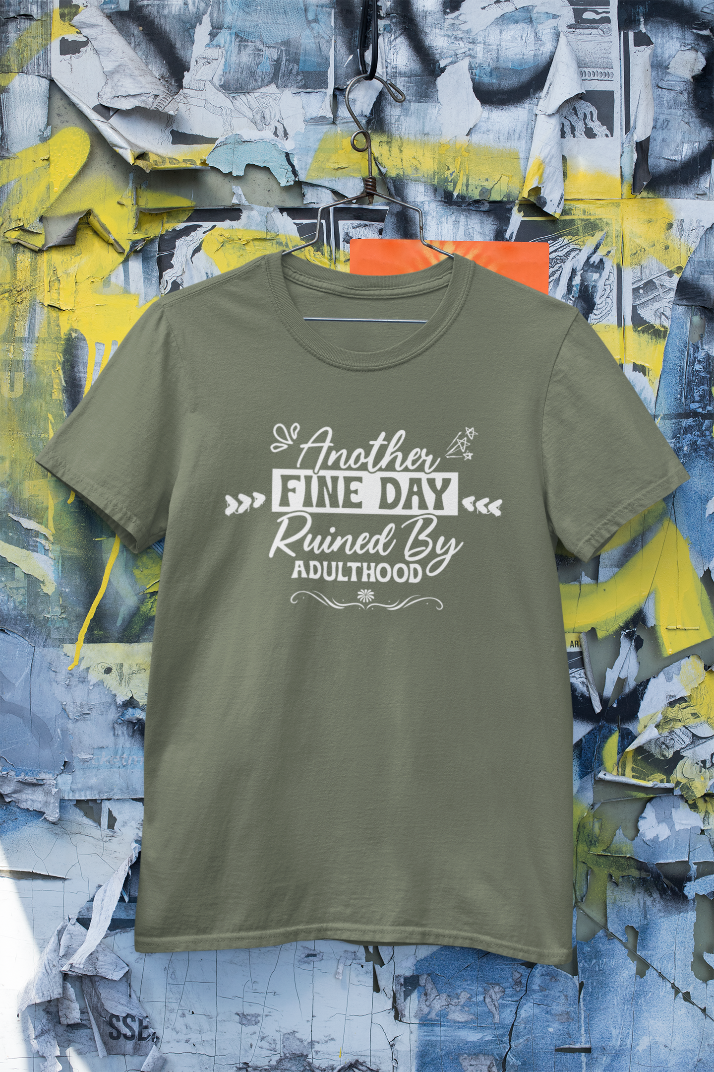 Short Sleeve T- shirt, Another Fine Day. "No Filter Needed – Sarcastic Quote T-Shirt by Inkfity"