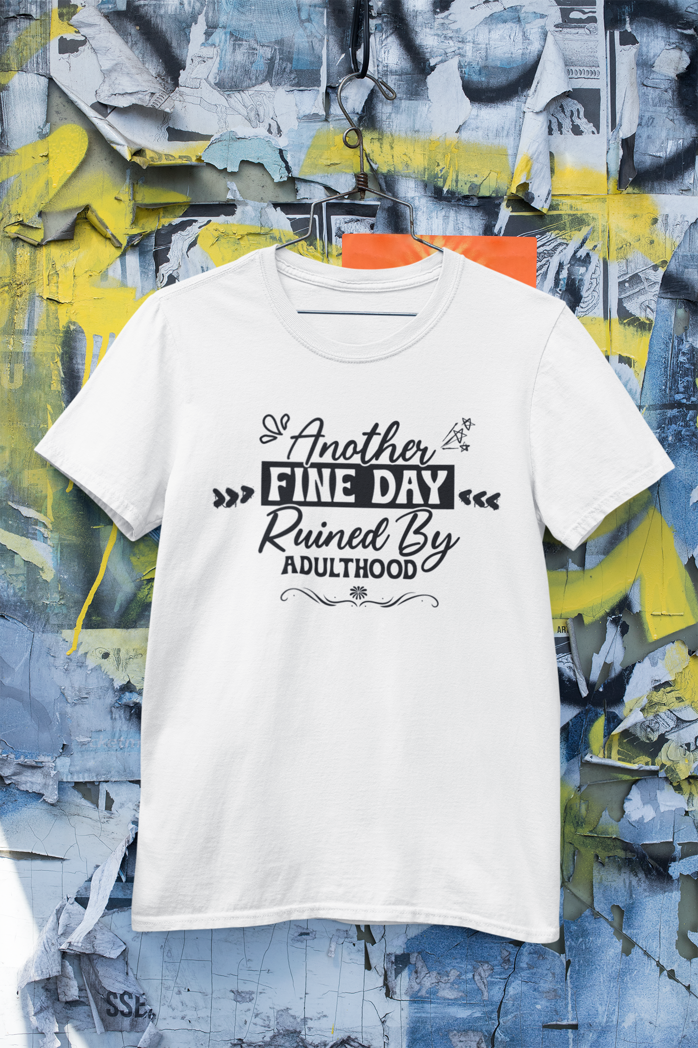 Short Sleeve T- shirt, Another Fine Day. "No Filter Needed – Sarcastic Quote T-Shirt by Inkfity"