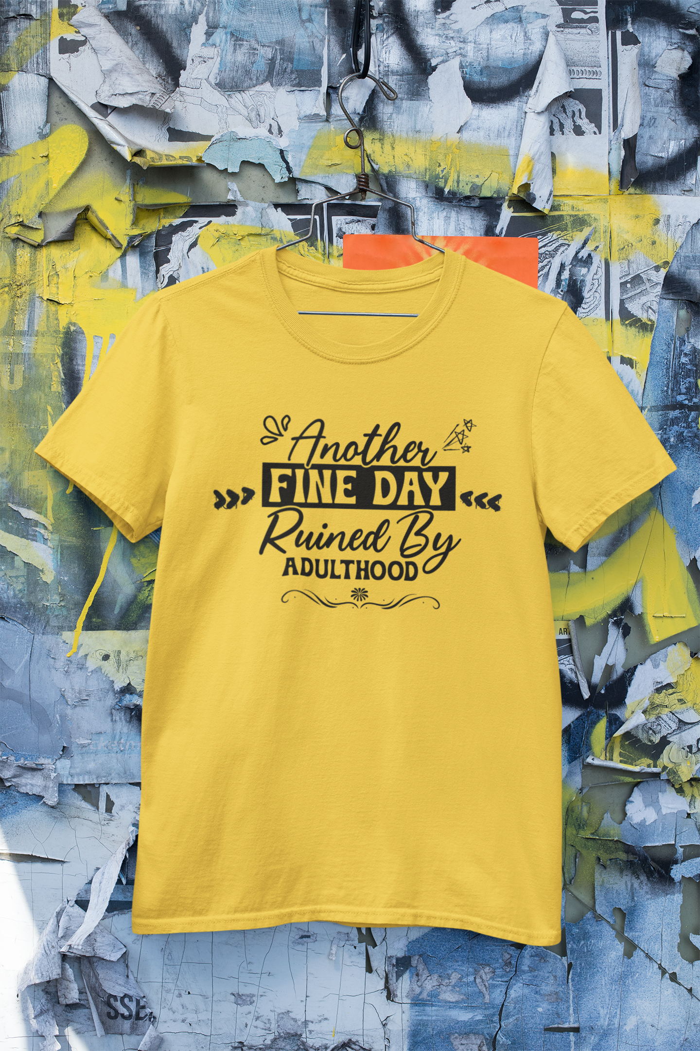 Short Sleeve T- shirt, Another Fine Day. "No Filter Needed – Sarcastic Quote T-Shirt by Inkfity"